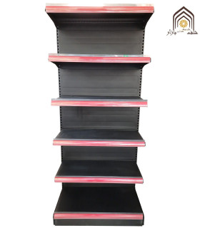 شلف یکطرفه فروشگاهی با طراحی مدرن و کاربردی، مناسب برای هایپرمارکت‌ها و فروشگاه‌ها.