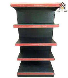 شلف دوطرفه مشبک فروشگاهی از سامان انبار شرق طوس مناسب برای هایپرمارکت‌ها و فروشگاه‌ها.