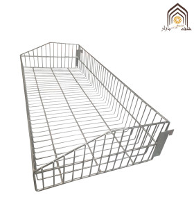سبد فلزی قفسه فروشگاهی صنایع مفتولی آریا توس برای سازماندهی کالاها و افزایش بهره‌وری در فروشگاه‌ها مناسب است.