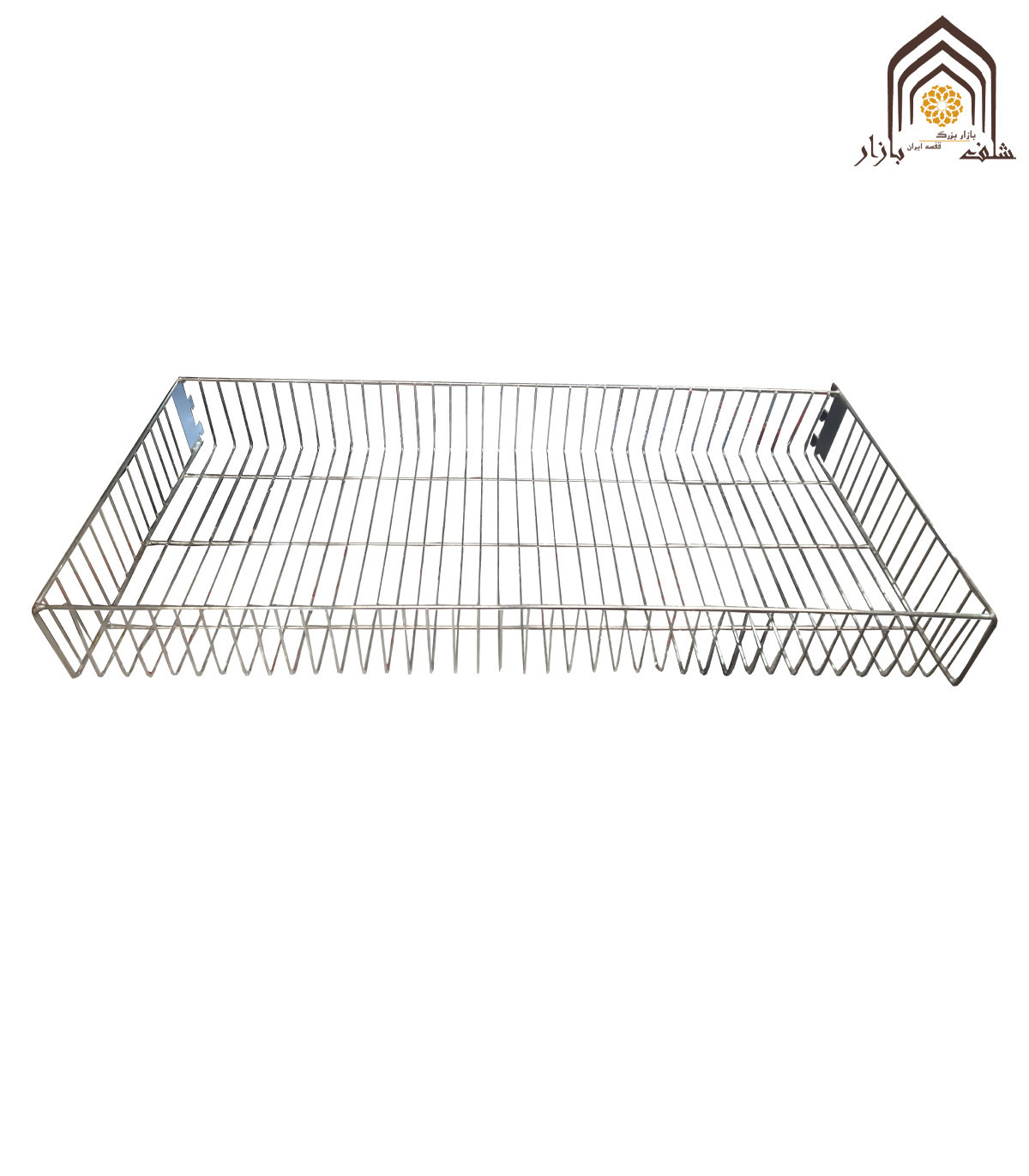 سبد قفسه چیپس پفک صنایع مفتولی آریا توس با طراحی کارآمد برای نگهداری محصولات غذایی\n\nاین سبد فلزی به طور خاص برای سازماندهی چیپ