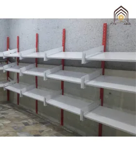 قفسه میوه دیوارکوب ارزان از سامان انبار شرق طوس با طراحی مشبک برای استفاده بهینه در فضاهای کوچک.