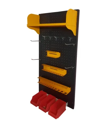 تخته ابزار حرفه‌ای با طراحی کارآمد و رنگ‌های جذاب برای سازماندهی ابزارهای شما.