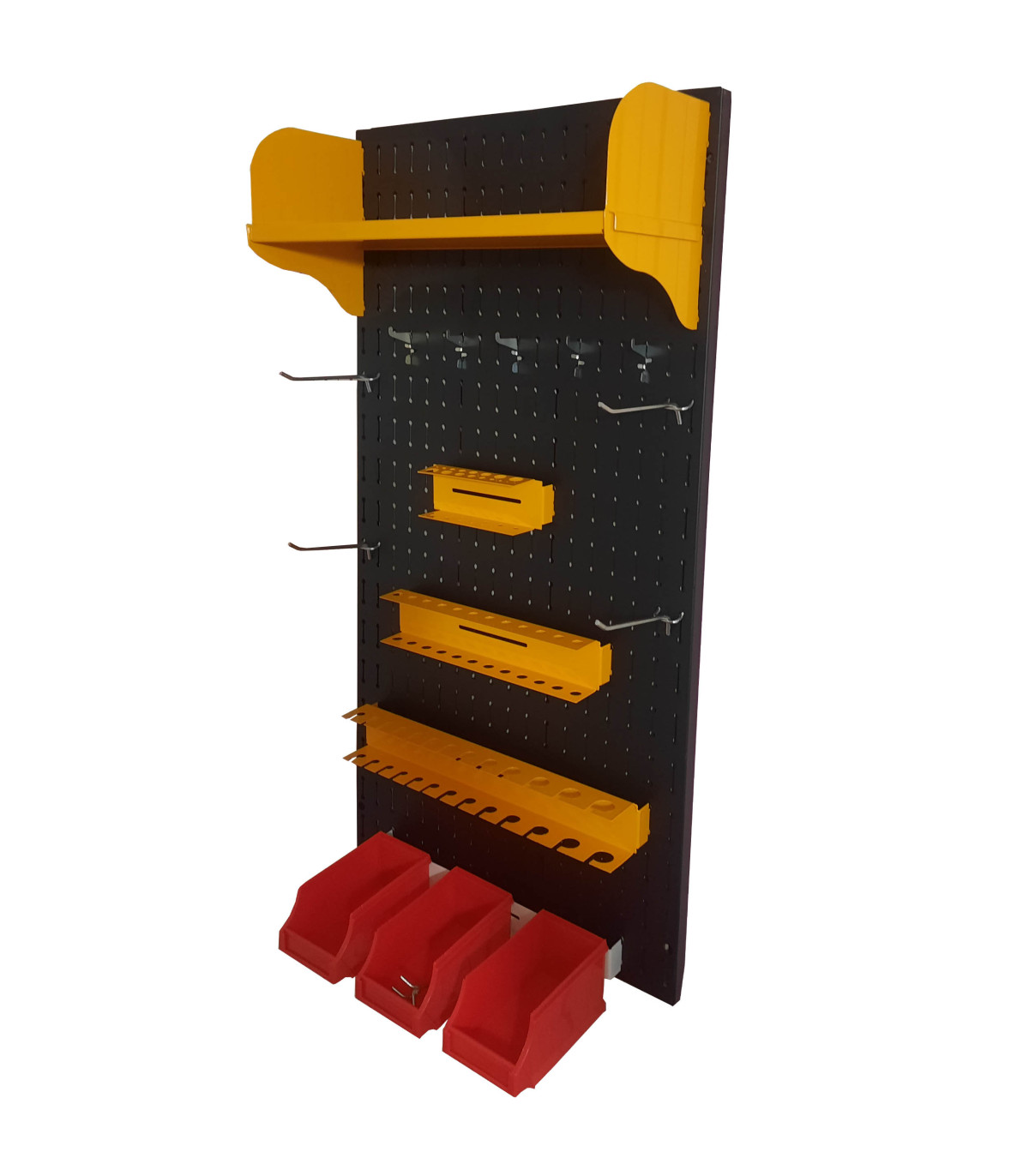 تخته ابزار حرفه‌ای با طراحی کارآمد و رنگ‌های جذاب برای سازماندهی ابزارهای شما.