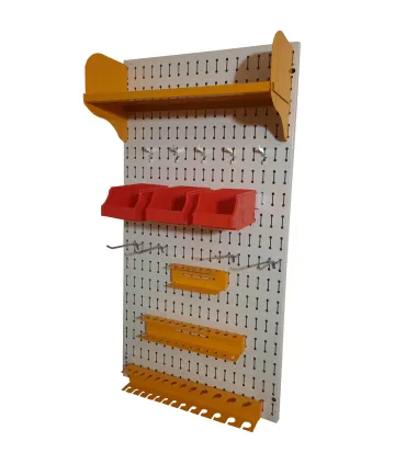 تخته ابزار صفحه پانچدار برای سازماندهی و نگهداری ابزارآلات در کارگاه‌ها و منازل بسیار مناسب است.