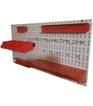 پگ برد افقی 50×100 با طراحی کاربردی و رنگ جذاب، مناسب برای سازماندهی ابزارها و لوازم در کارگاه‌ها و محیط‌های صنعتی.