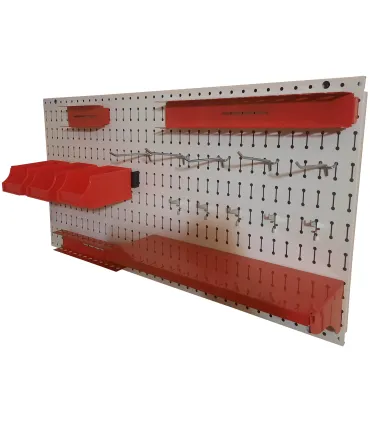 پگ برد افقی 50×100 با طراحی کاربردی و رنگ جذاب، مناسب برای سازماندهی ابزارها و لوازم در کارگاه‌ها و محیط‌های صنعتی.