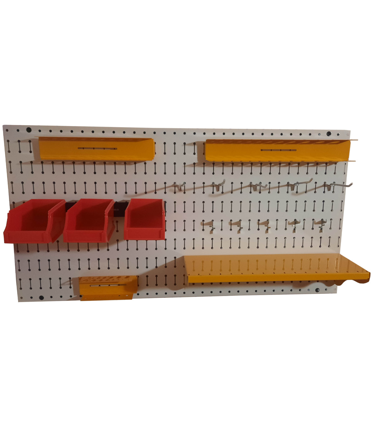 پگ برد افقی 50×100 با قابلیت ذخیره‌سازی و سازماندهی ابزارها و لوازم در محیط کار یا خانه.