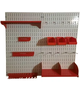 پگ برد حرفه ای با سیستم سازماندهی و ذخیره سازی ابزار و لوازم، مناسب برای کارگاه‌ها و فضاهای کوچک.