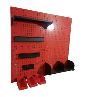 استند ابزار قرمز 100×100 مناسب برای مدیریت و سازماندهی ابزار در کارگاه‌ها و منزل. طراحی کارآمد و جذاب.