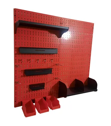 استند ابزار قرمز 100×100 مناسب برای مدیریت و سازماندهی ابزار در کارگاه‌ها و منزل. طراحی کارآمد و جذاب.