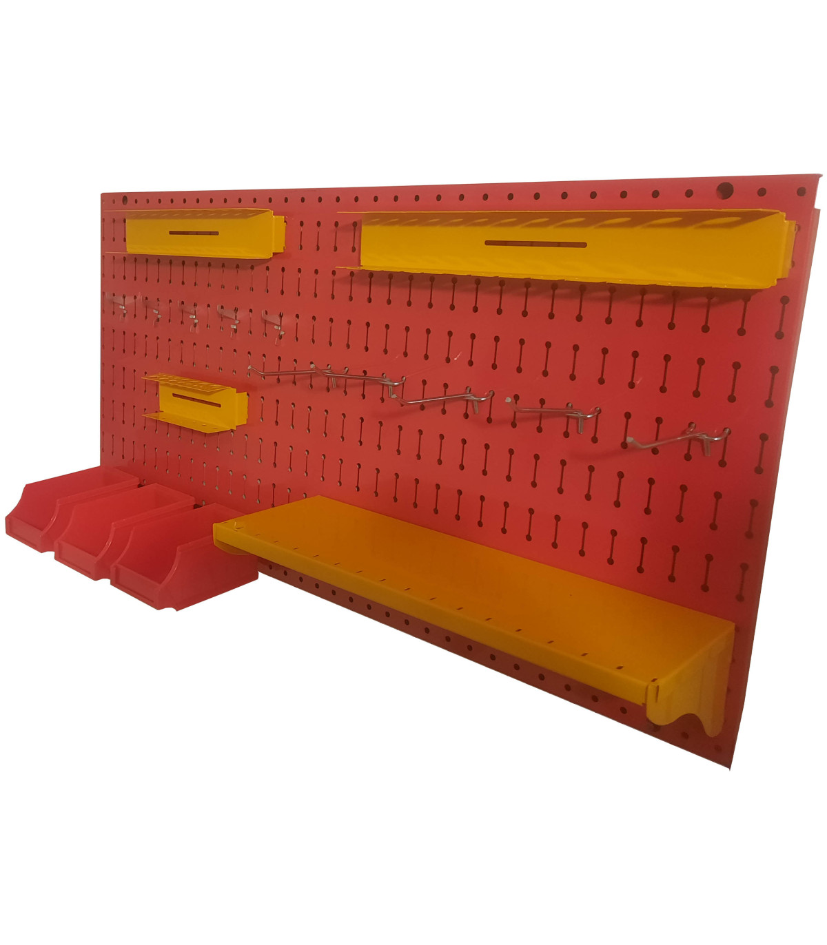 قفسه ابزار افقی 50×200 مناسب برای نظم دهی بهتر و دسترسی آسان به ابزارها. طراحی کاربردی و مقاوم.