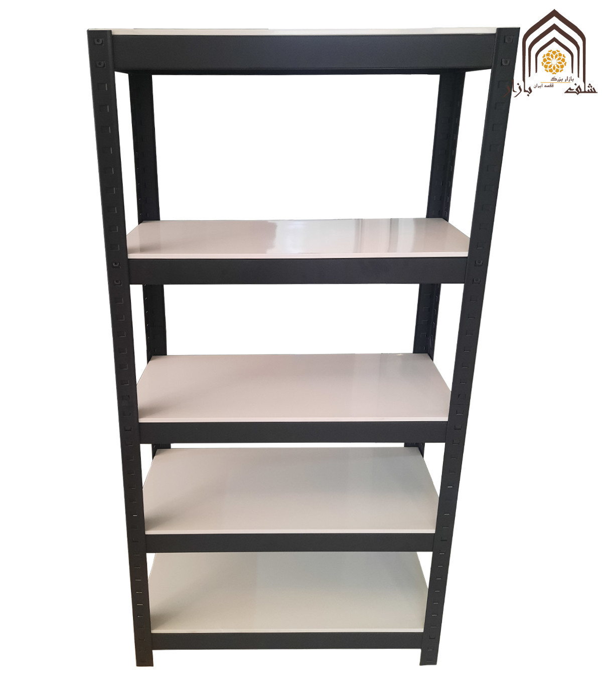 قفسه سبک آرمان از سامان انبار شرق طوس، مناسب برای منازل و ادارات با طراحی مدرن و کارآمد است.