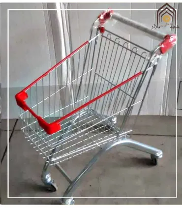 ترولی فروشگاهی 40 لیتری صنایع مفتولی آریا توس با طراحی مدرن و مقاوم\n\nترولی فروشگاهی 40 لیتری صنایع مفتولی آریا توس با کیفیت عا