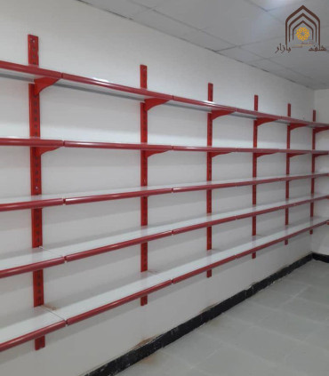 قفسه دیوارکوب ارزان برای فروشگاه ها از سامان انبار شرق طوس با طراحی مشبک و کارایی بالا.