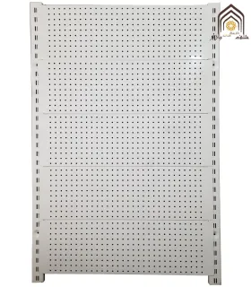 استند ابزار دیوار کوب سامان انبار شرق طوس مشبک با طراحی کارآمد و فضای ذخیره‌سازی مناسب\n\nاستند ابزار دیوار کوب سامان انبار شرق 