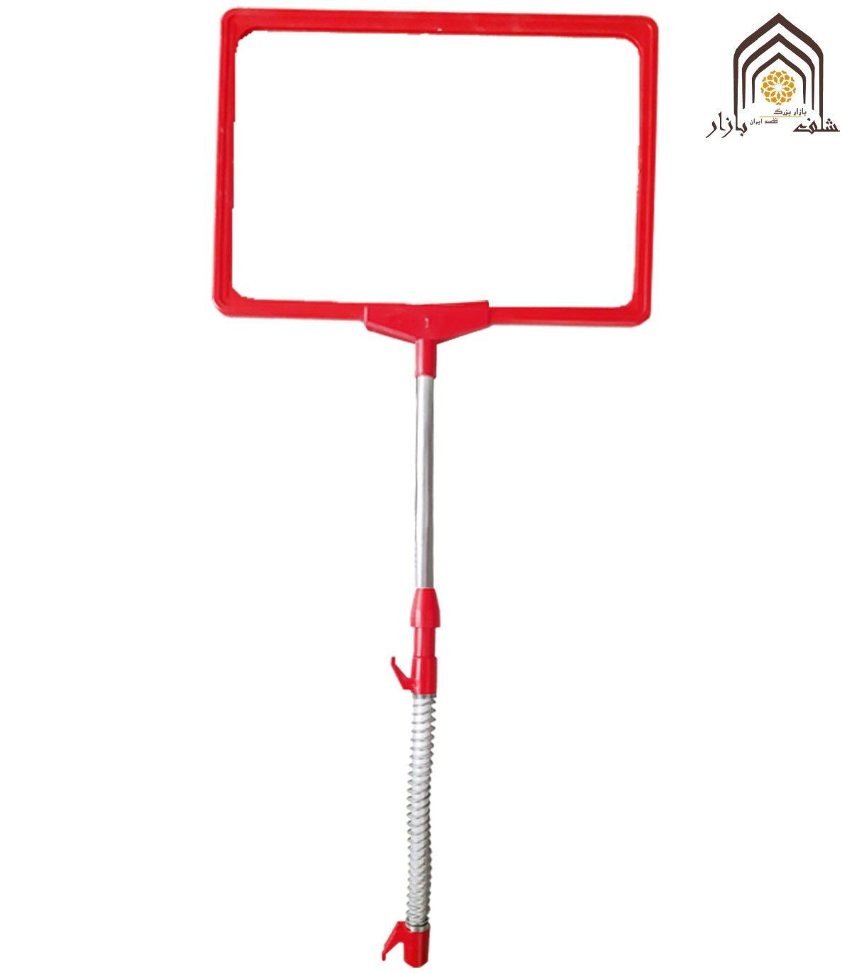 اتیکت ایستاده سبد حراجی با طراحی کاربردی و رنگ جذاب برای نمایش قیمت‌ها و اطلاعات محصول\n\nاتیکت ایستاده با قابلیت تنظیم ارتفاع و