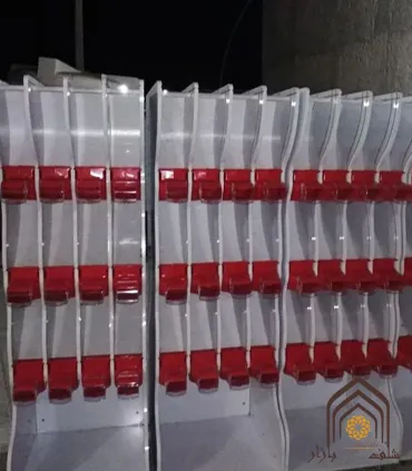 استند آجیل خشکبار الینا با طراحی مدرن و شیک، مناسب برای نمایش انواع آجیل و خشکبار.