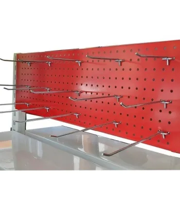 صفحه مشبک پانچدار سامان انبار شرق طوس با طراحی کارآمد برای نمایش و نگهداری کالاها.