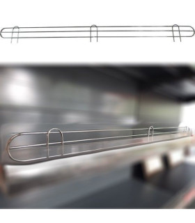 نرده حفاظ گارد قفسه صنایع مفتولی آریا توس مناسب برای ایمنی و نگهداری محصولات در قفسه‌ها.