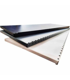 طبقات شلف فلزی سامانه انبار شرق طوس با طراحی مشبک و مقاوم برای استفاده کارآمد در انبارها و فضاهای مختلف.