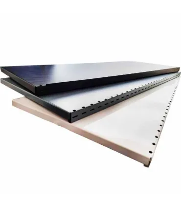 طبقه کامل شلف فرانسوی با طراحی مشبک از سامان انبار شرق طوس برای کاربردهای متنوع در انبار و فروشگاه.