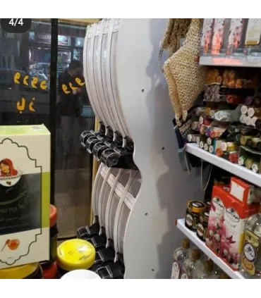 استند آجیل خشکبار هشت مخزن آکاربو مناسب برای نمایش و نگهداری محصولات در فروشگاه‌ها\n\nاستند آجیل خشکبار آکاربو هشت مخزن برای نظم