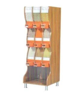 استند خشکبار 9 مخزن آکاربو AKARBU با طراحی مدرن و کاربردی برای ذخیره و نمایش خشکبار \n\nاستند خشکبار 9 مخزن آکاربو با طراحی زیبا