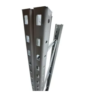 پایه دوبل راک سنگین با طراحی مقاوم برای استفاده در سیستم‌های صنعتی و انبارها.