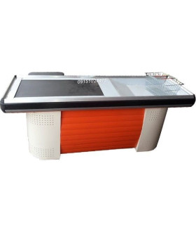 میز چک اوت نوار نقاله برقی سامان انبار شرق طوس با طراحی مدرن و کاربردی برای فروشگاه‌ها.