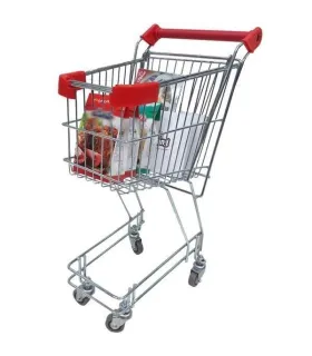 چرخ خرید فروشگاهی کودک از صنایع مفتولی آریا توس، مناسب برای خرید و بازی کودکان.