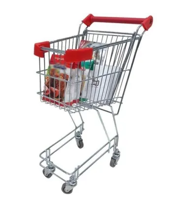 چرخ خرید فروشگاهی کودک از صنایع مفتولی آریا توس، مناسب برای خرید و بازی کودکان.