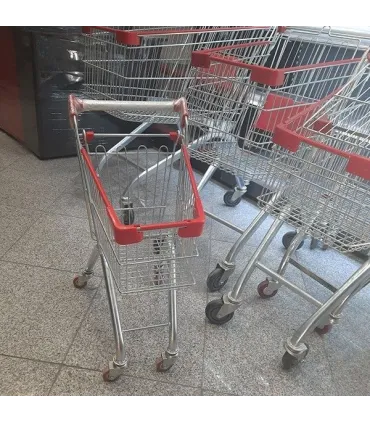 چرخ خرید فروشگاهی کودک از صنایع مفتولی آریا توس با طراحی جذاب و کیفیت بالا. مناسب برای خریدهای کوچک کودکان.