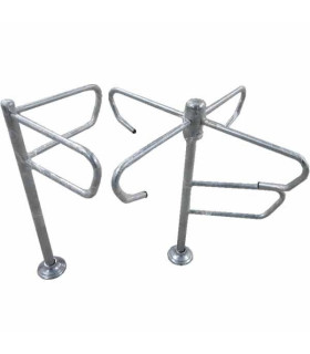 راه بند گردان ثابت صنایع مفتولی آریا توس، مناسب برای کنترل ترافیک و امنیت در محیط‌های مختلف.