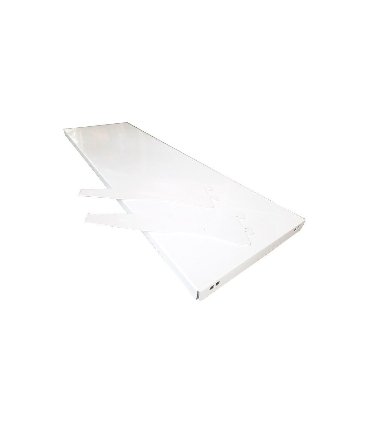 طبقه کامل قفسه فلزی سامان انبار شرق طوس با طراحی مشبک برای استفاده بهینه در فضاهای انباری.