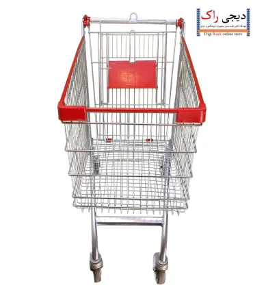 کالسکه خرید فروشگاهی 125 لیتری صنایع مفتولی آریا توس با طراحی مستحکم و کارآمد مناسب برای فروشگاه‌ها است.