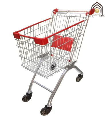 چرخ خرید فروشگاهی 80 لیتری صنایع مفتولی آریا توس با طراحی کاربردی و استحکام بالا برای خریدی راحت و سریع.