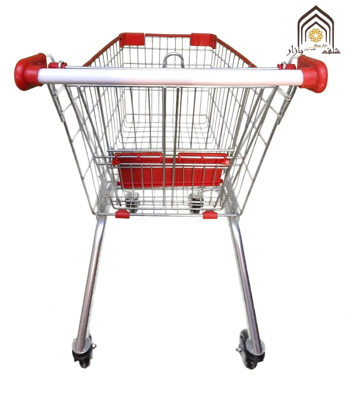 چرخ خرید فروشگاهی 80 لیتری صنایع مفتولی آریا توس با طراحی مقاوم و کاربردی برای خریدهای روزمره.