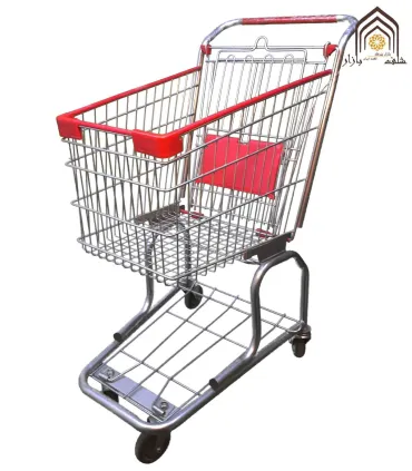 چرخ خرید 80 لیتری کفی دار صنایع مفتولی آریا توس با طراحی کارآمد و کیفیت عالی برای خریدهای روزمره.