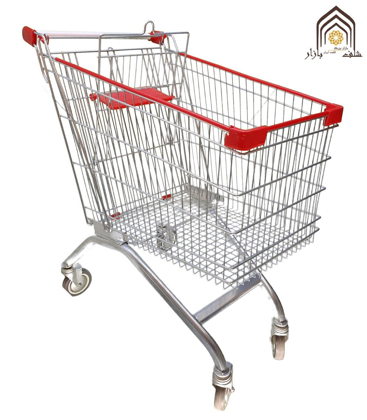 ترولی خرید فروشگاهی 180 لیتر از صنایع مفتولی آریا توس با طراحی مقاوم و کارایی بالا برای خریدهای بزرگ.