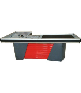 میز چک اوت نوار نقاله L مناسب برای ساماندهی و مدیریت انبارها در فروشگاه‌ها و مراکز توزیع.