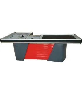 میز چک اوت نوار نقاله L مناسب برای ساماندهی و مدیریت انبارها در فروشگاه‌ها و مراکز توزیع.